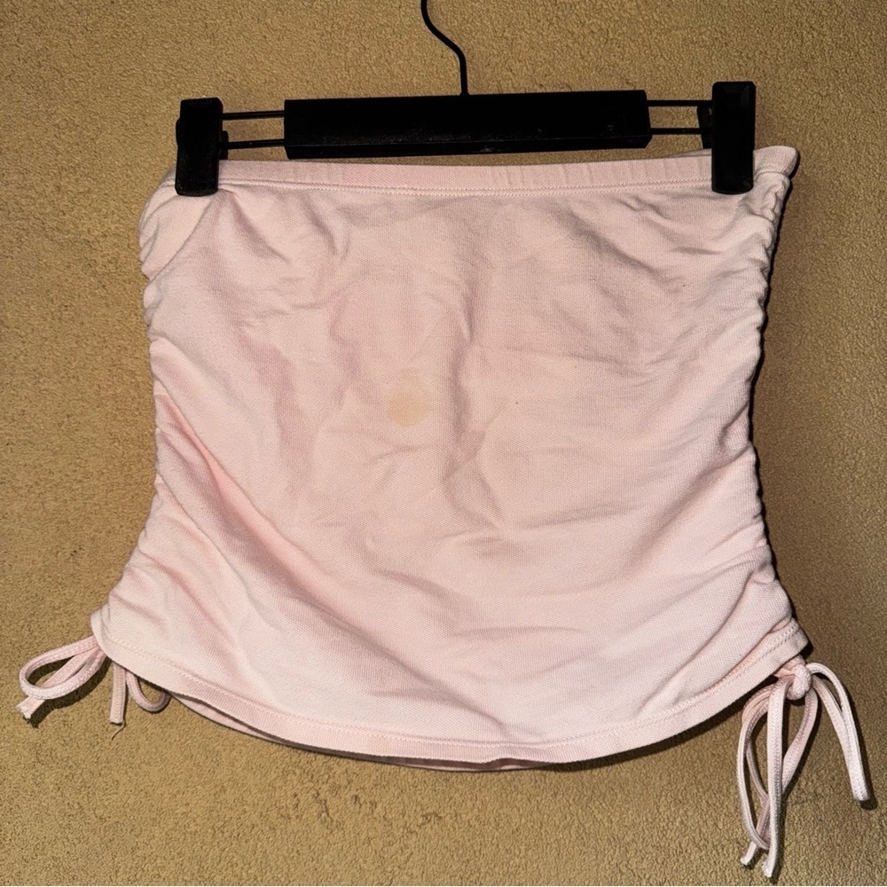 American Eagle Outfitters Blush Ruched tube top sleeveless - Picture 3 of 4